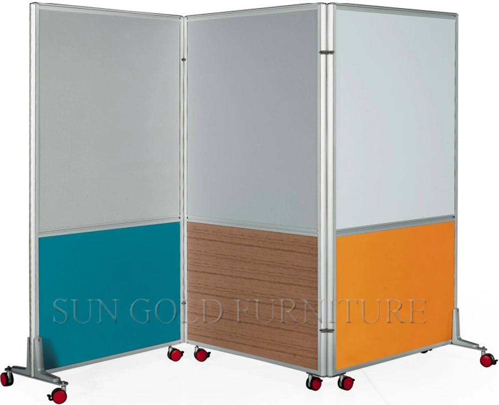 Cheap Folding Screen Room Divider with Wheels Partition Wall (SZ-WST787)