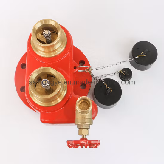 Siamese Connection 2-Wege-Breeching-Einlass-Feuerventil DN100 4